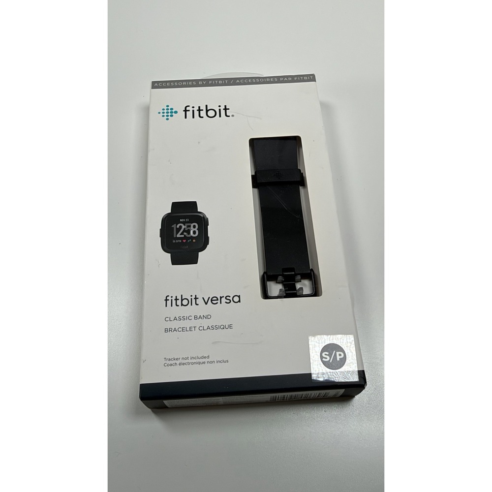 Fitbit Versa Classic Band Black Small S/P Replacement Strap New